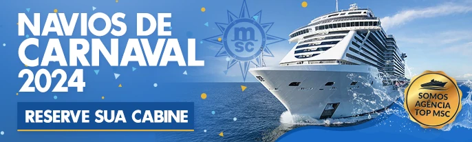 Reserve aqui seu Cruzeiro de Carnaval 2024