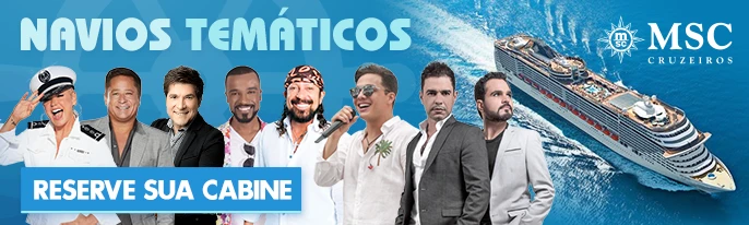 Reserve aqui seu Cruzeiro Temático